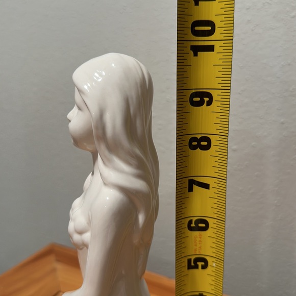 White Ceramic Mermaid Statue - Picture 9 of 11